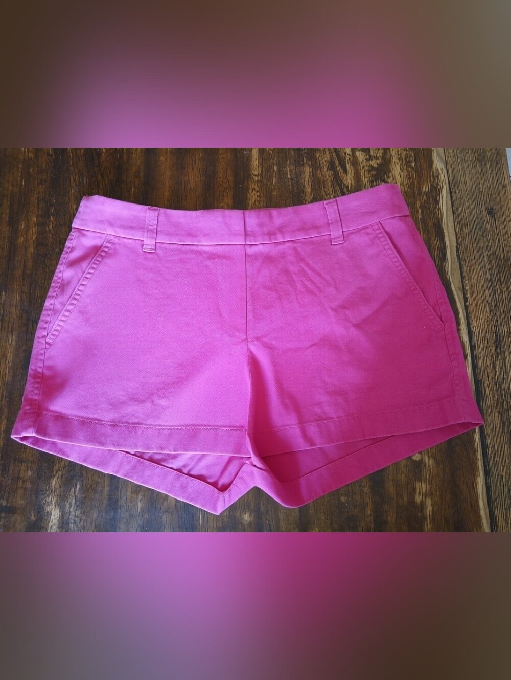 J. Crew 3" Pink High-Rise Cotton Shorts